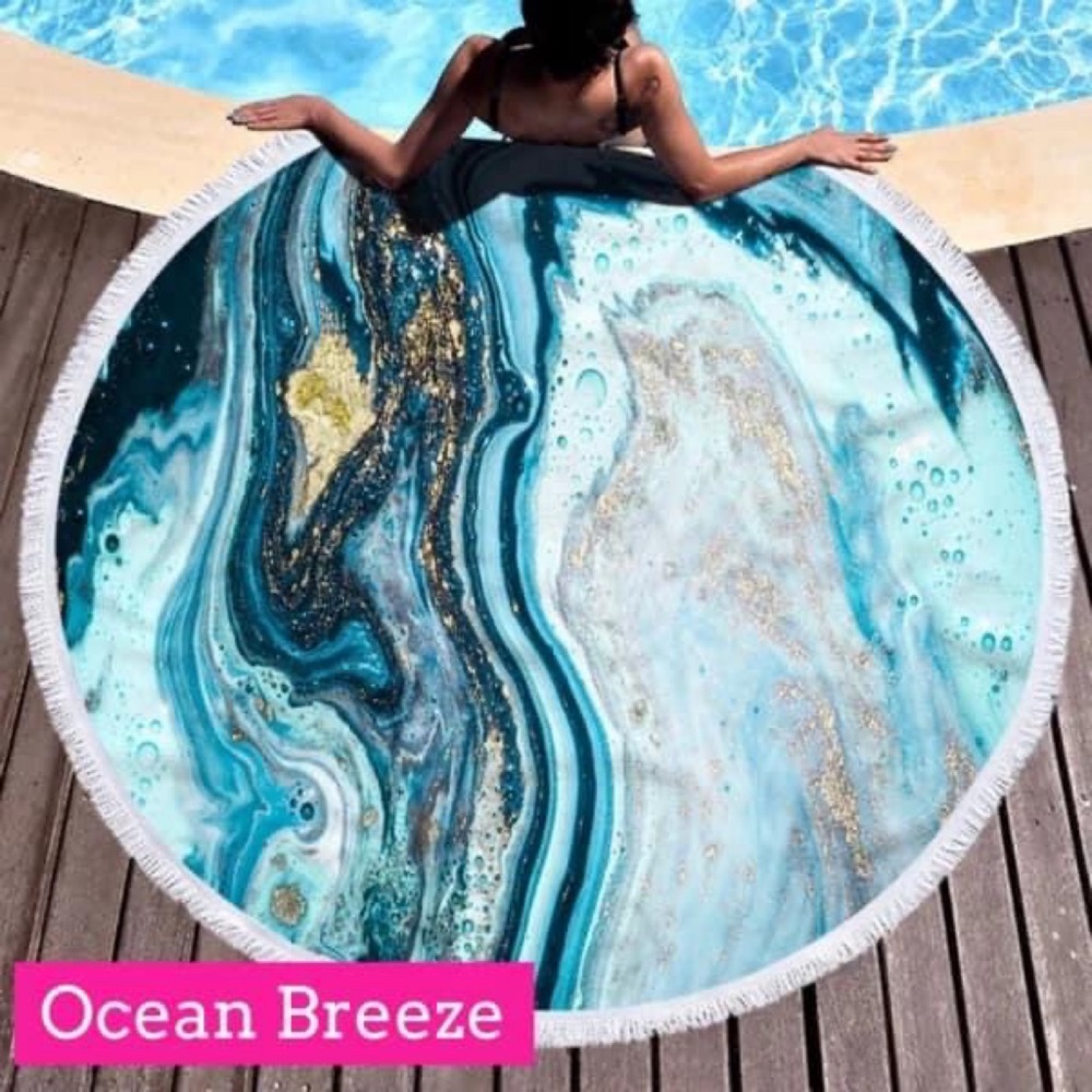 🆕 - LAST 1️⃣ Ocean Breeze Geode Beach Towel 🌊